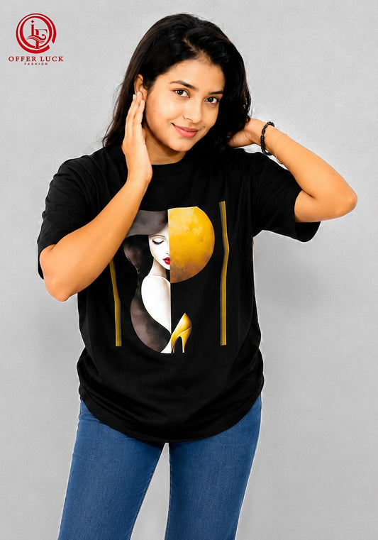 Golden Lady Art Unisex Oversize Tee