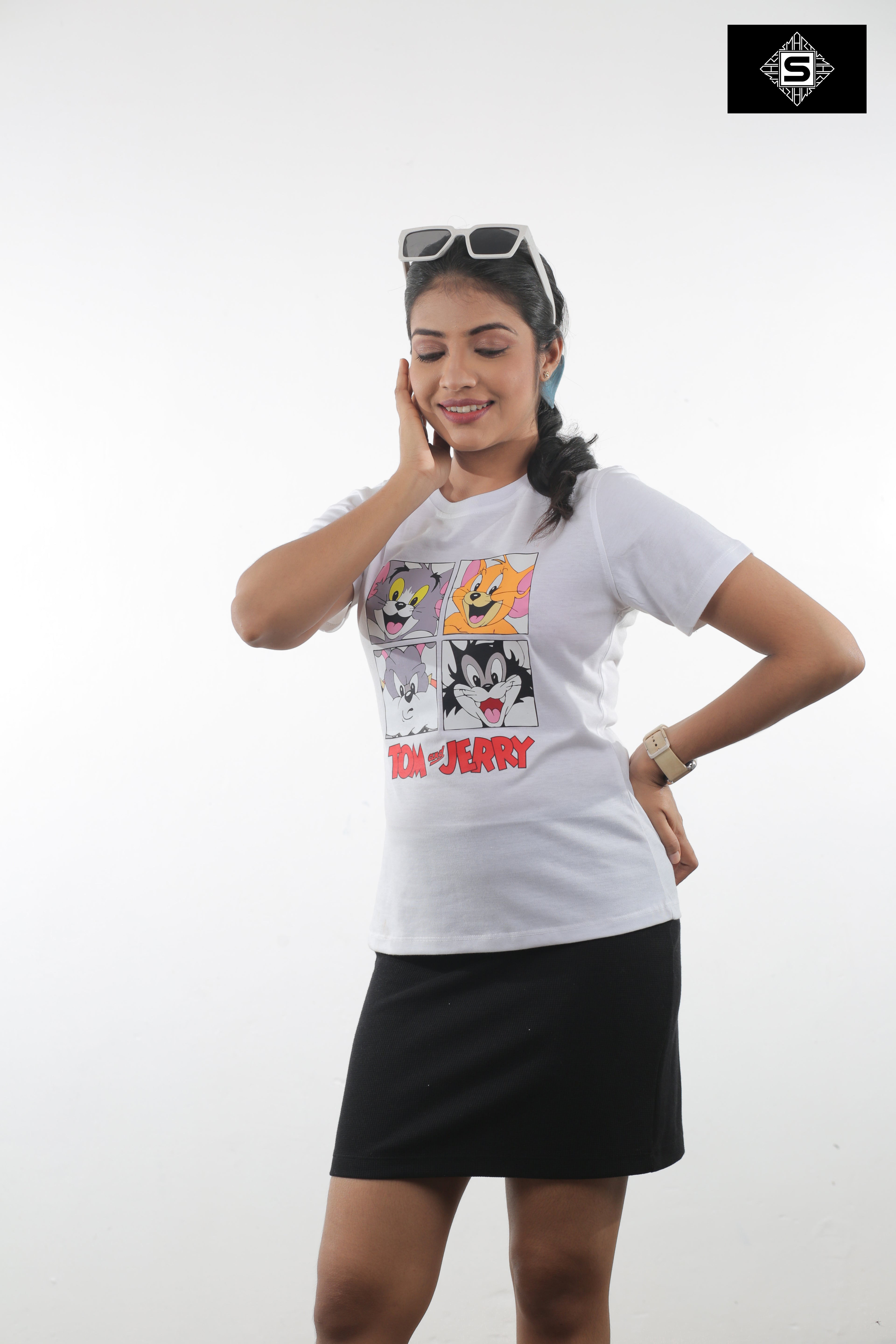 Tom and Jerry Ladies Regular Graphic Tee